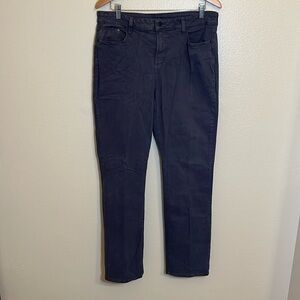 NYDJ Gray Straight Plus Size Jeans